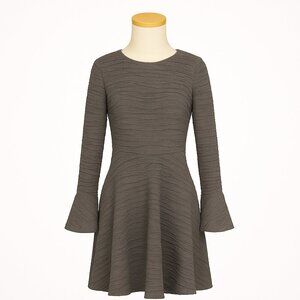 Anthropologie Sunday in Brooklyn Greenpoint Textured Grey Mini Dress Medium New